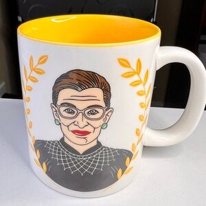 EUC Ruth Bader Ginsburg Supreme Ceramic Coffee Mug The Found 12 oz